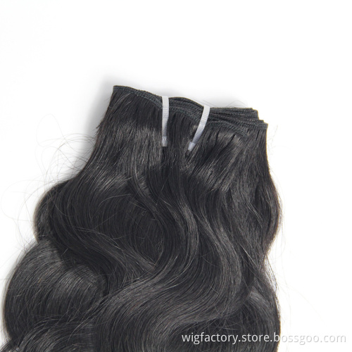 Wholesale price virgin best lady weaves, natural color malaysian ocean wave weft hair